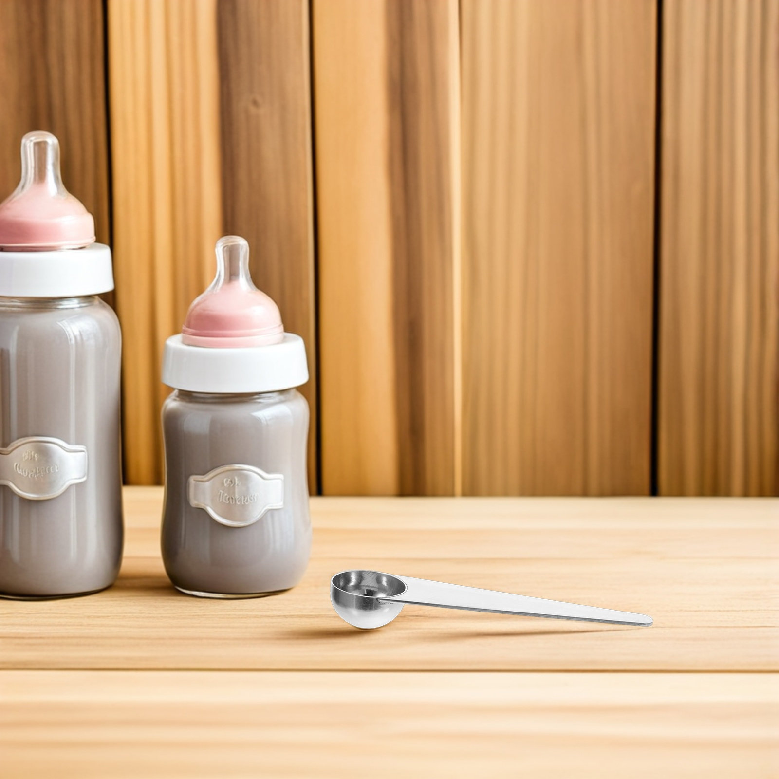 Baby Food With Protein - Cucchiaio dosatore in acciaio inox da