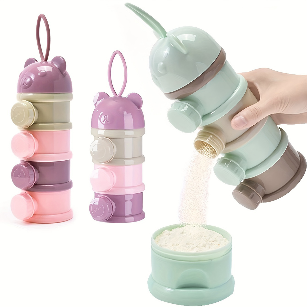 Formula Dispenser Portable - Contenitore per latte in polvere per