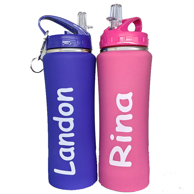 Training Cup Straw - Bottiglia Personalizzata con Foto, Testo e