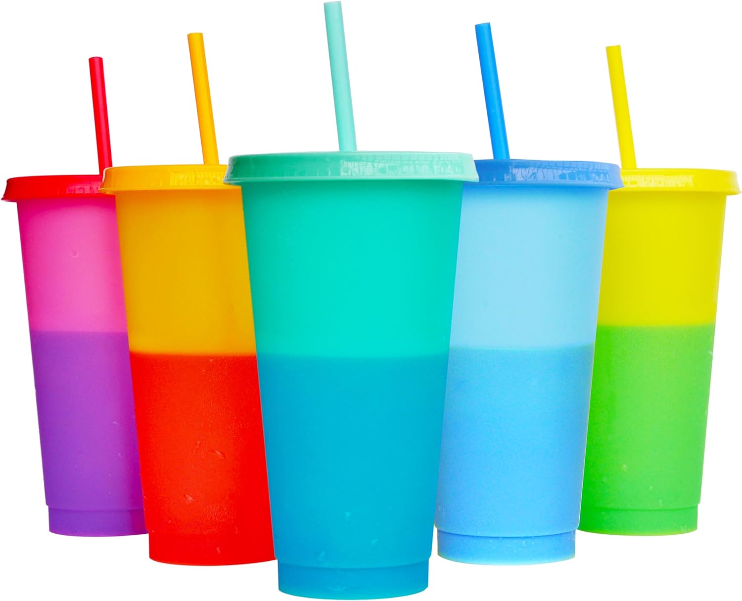 Training Cup Straw - Confezione da 3 graziose bicchieri freddi