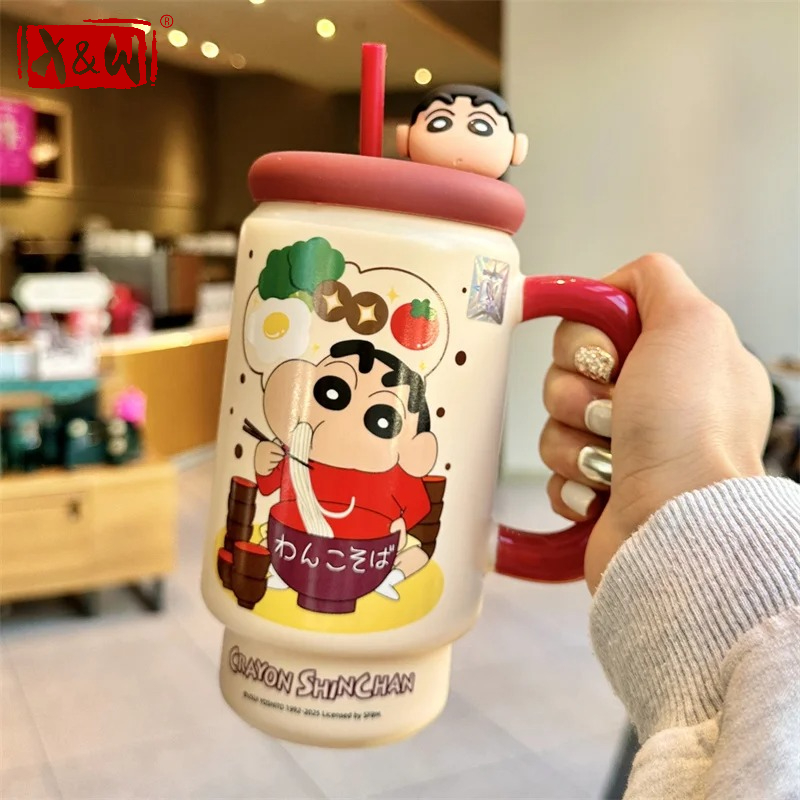 Training Cup Straw - Tazza in Ceramica X&W Crayon Shin-Chan