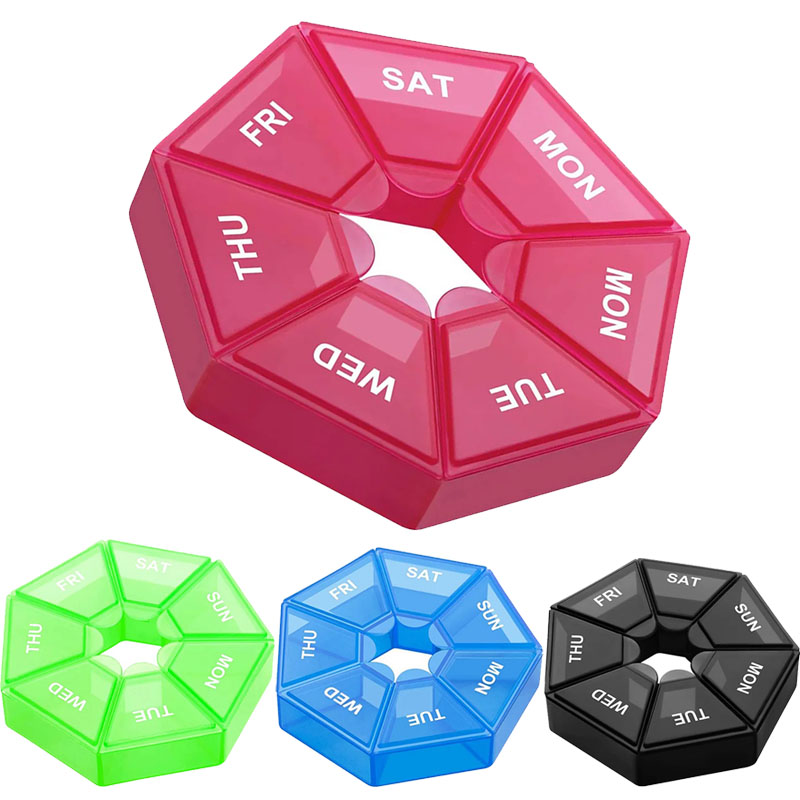 Formula Dispenser Portable - 6/3/1 Pz 7 Griglie Portapillole di