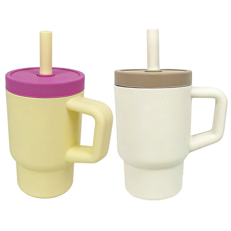 Training Cup Straw - AB66-Con cannuccia e manico, mini tazza