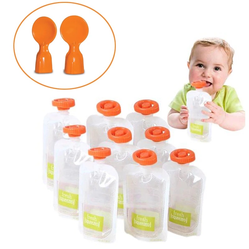 Baby Food Zip Lock Bag - 50 sacchetti per conservare gli alimenti